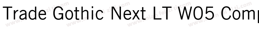 Trade Gothic Next LT W05 Comp字体转换